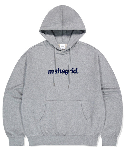 mahagrid - BASIC LOGO HOODIE (GREY)