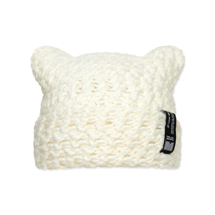 LMC - CROCHET SQUARE BEANIE (ivory)