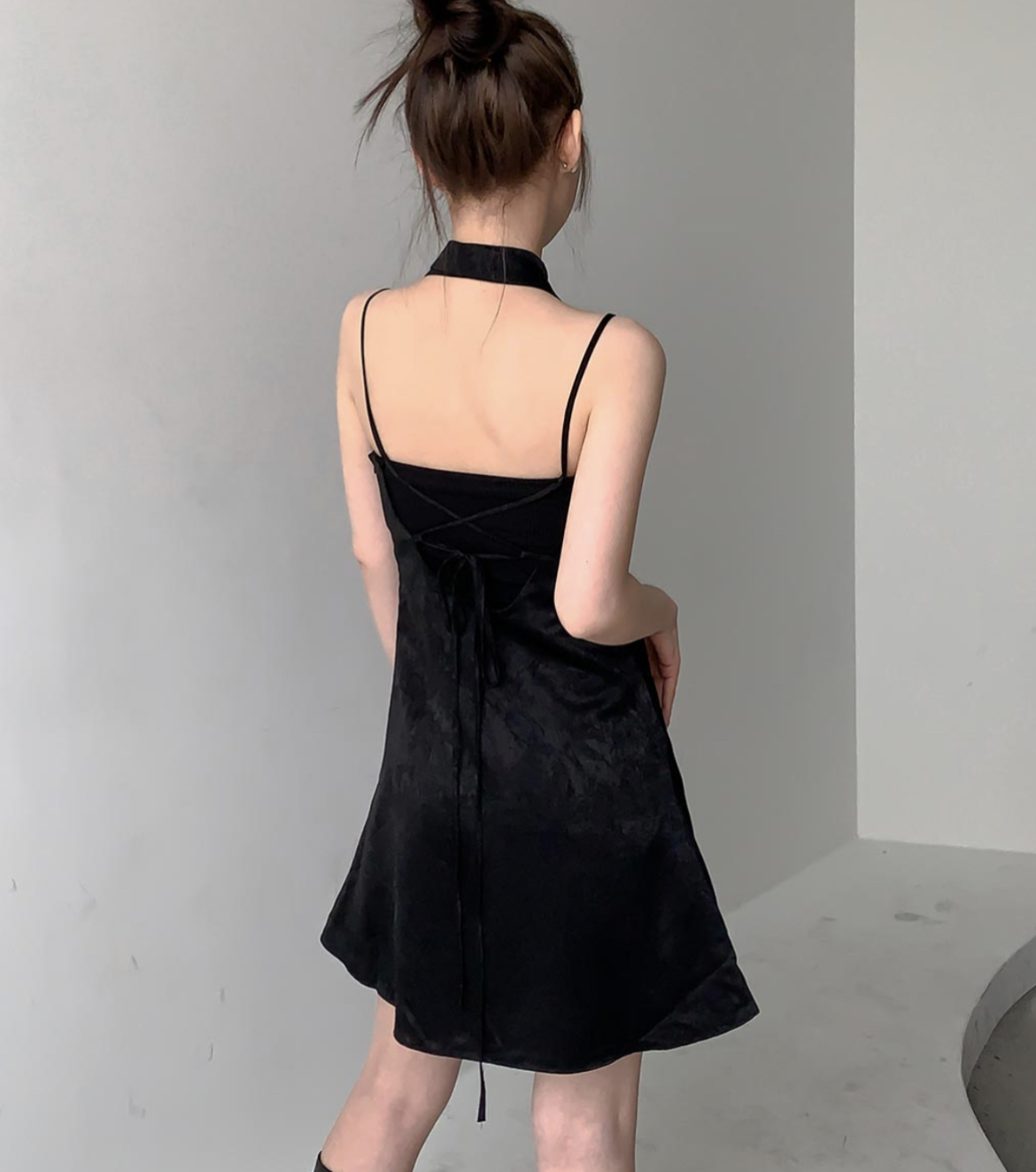 KR ROSE SCARF ONE PIECE 2 COLORS