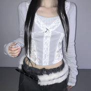 KR ROSE LACE TOP (4 COLORS)