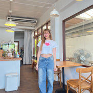 [現貨] TH LOSER LOVER CROP TEE (WHITE)