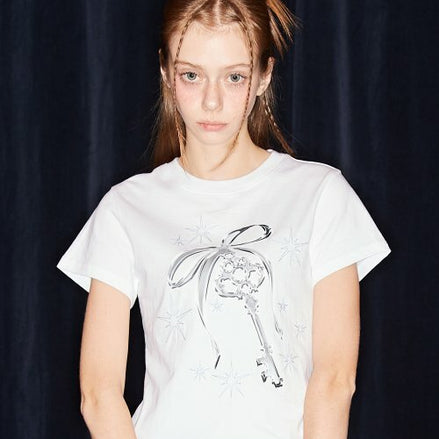 LUVISTRUE - NM KEY TEE (WHITE)
