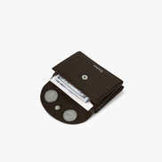 CRINKLE HALFMOON MINI WALLET (ESPRESSO)