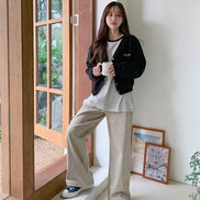 (現貨) muahmuah - cotton wide pants (beige)