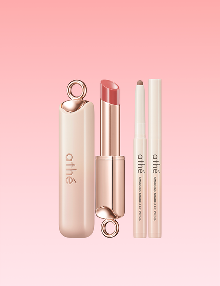 athe - authentic lip glowy balm (+lip pencil)
