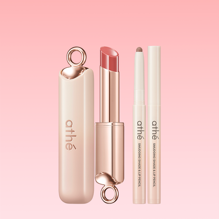 athe - authentic lip glowy balm (+lip pencil)