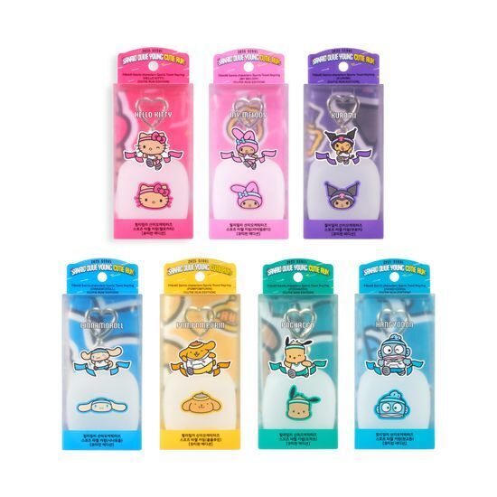 sanrio cutie run sport towel keyring (7 types)