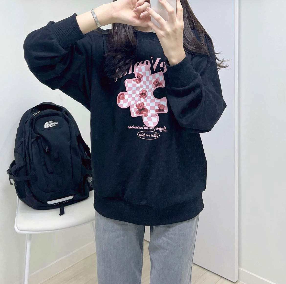 (現貨) venhit - puzzle sweatshirt (navy)