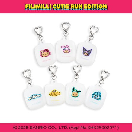 sanrio cutie run sport towel keyring (7 types)
