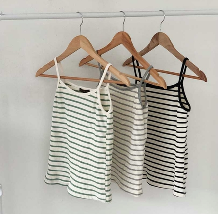 KR STRIPE SLEEVELESS (3 COLORS)