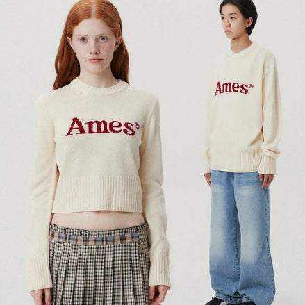 [UNISEX] AMES - BASIC PULLOVER KNIT (IVORY)