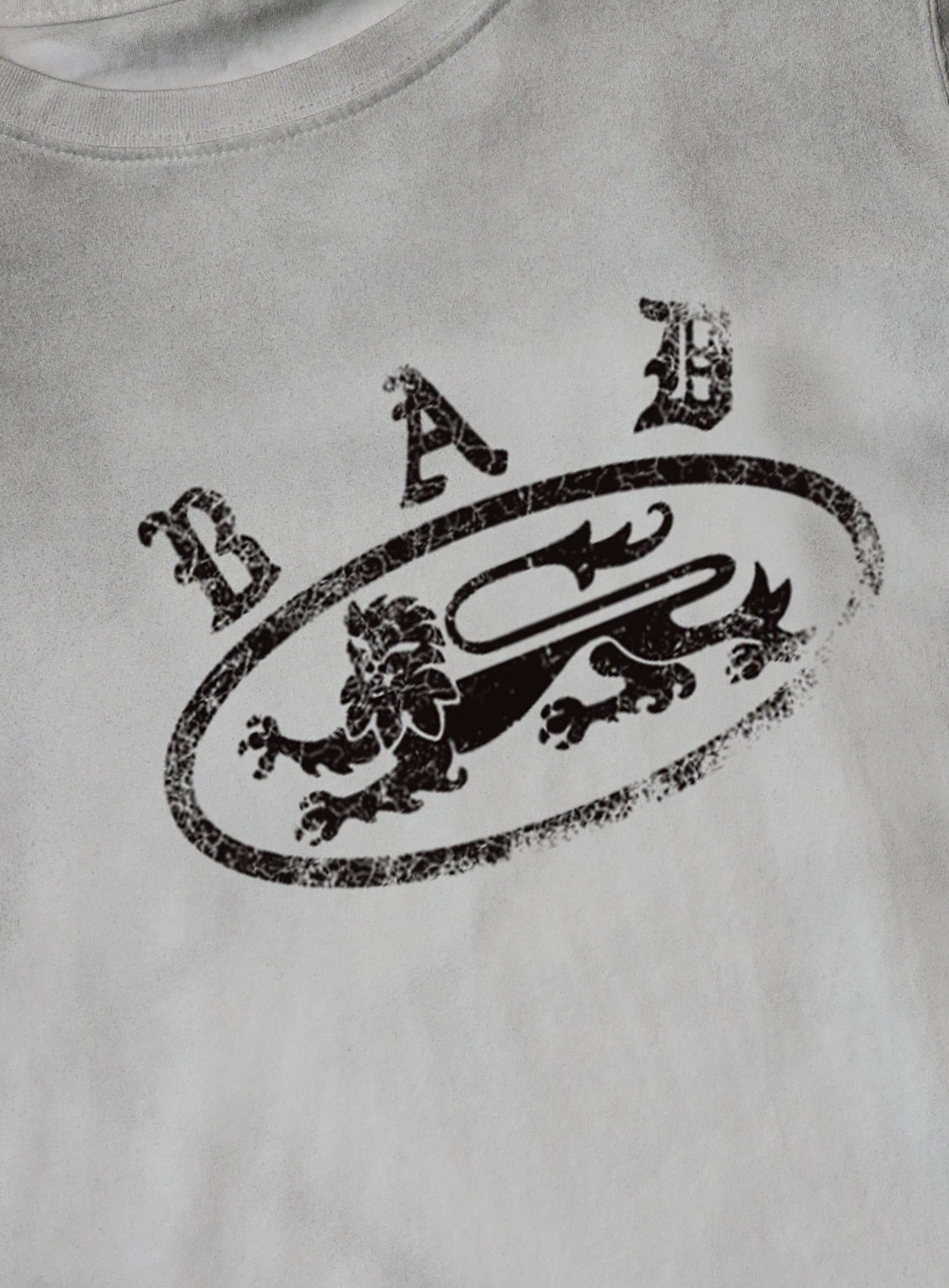 Bad Blood - crack print t-shirt (White)