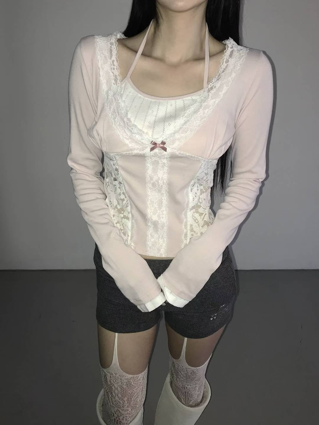 KR ROSE LACE TOP (4 COLORS)