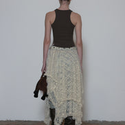 SCULPTOR - Maria Tear Drop Tank Top Dirty (Latte/Mocha)