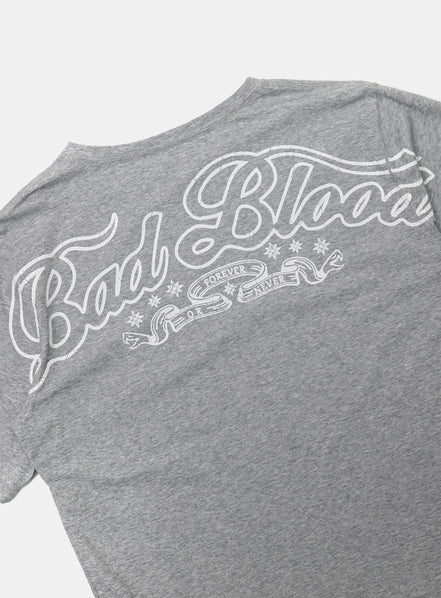 BAD BLOOD - MYSTIC HALF PRINTING TSHIRT SLIMFIT (GREY)