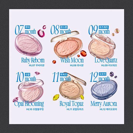 fwee - glitz stone highlighter (12 colors)