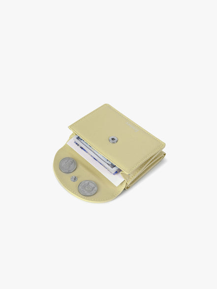 CRINKLE HALFMOON MINI WALLET (SOFT OLIVE)