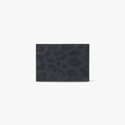 TRIANGLE TRIPLE WALLET (LEOPARD NAVY)