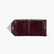 CRINKLE TRIANGLE DOCO WALLET (DEEP CHERRY)