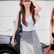 (sakura同款) LASSIE BAG (CHECK NAVY)