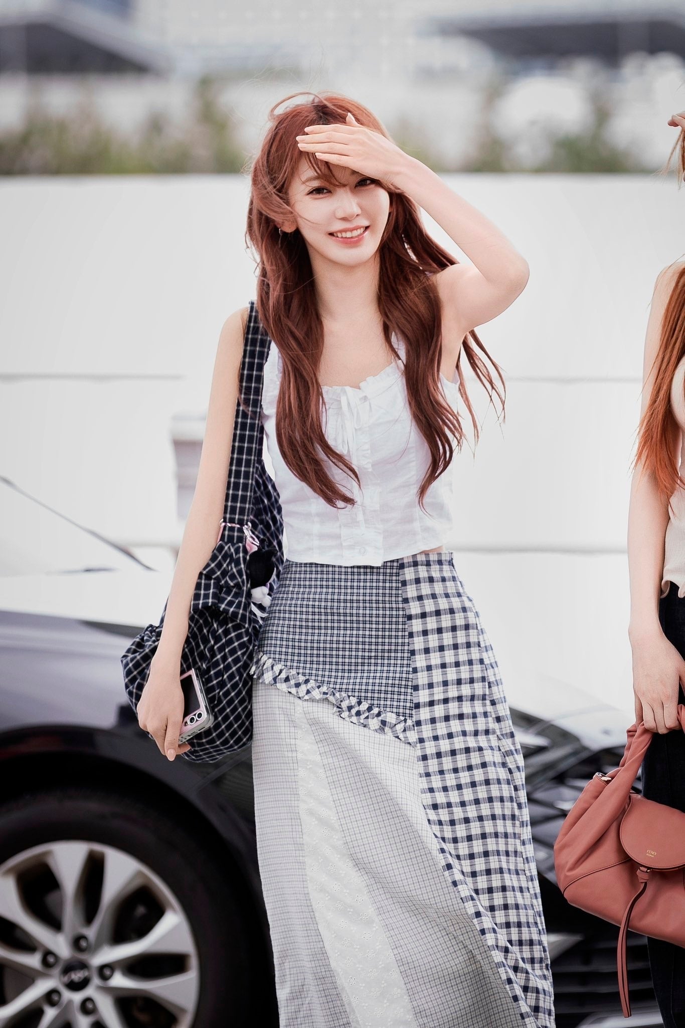 (sakura同款) LASSIE BAG (CHECK NAVY)