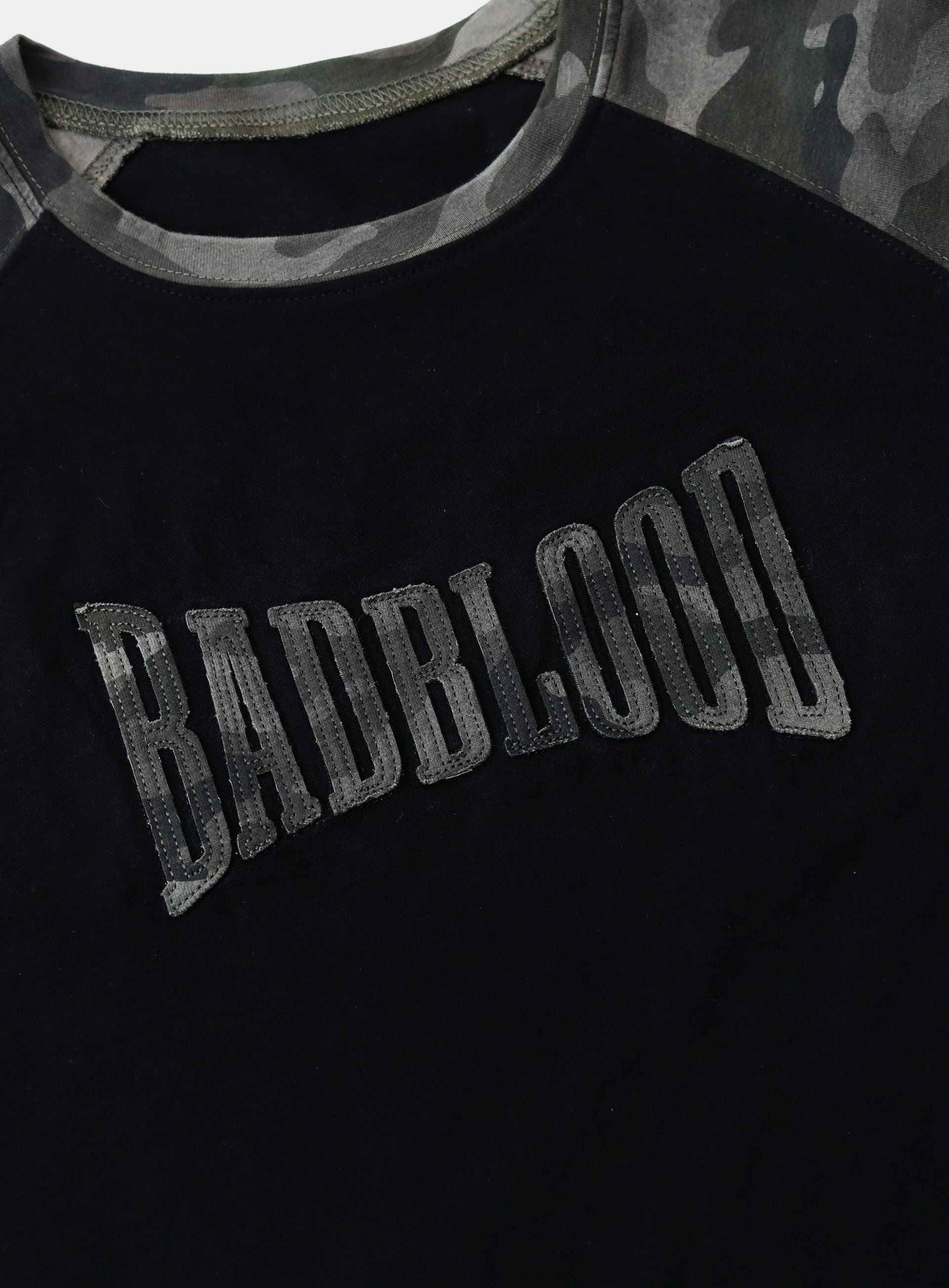 bad blood - Contrast short sleeve (Green Camo)
