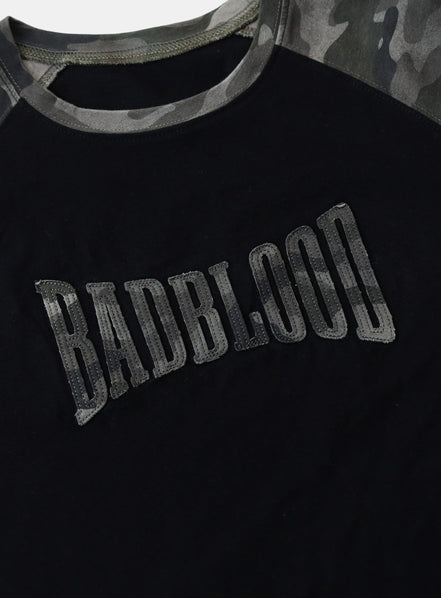 bad blood - Contrast short sleeve (Green Camo)
