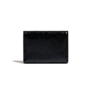 CRINKLE HALFMOON ACCORDION POCKET (BLACK)