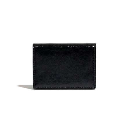CRINKLE HALFMOON ACCORDION POCKET (BLACK)