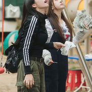 LOTSYOU -NOSTALGIA CHUBBY BACKPACK (BLACK) [JENNIE同款]