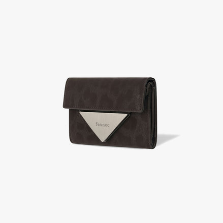 TRIANGLE DOCO WALLET (LEOPARD BROWN)