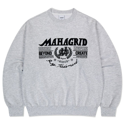 mahagrid - TRADEMARK SWEATSHIRT (LIGHT GREY)