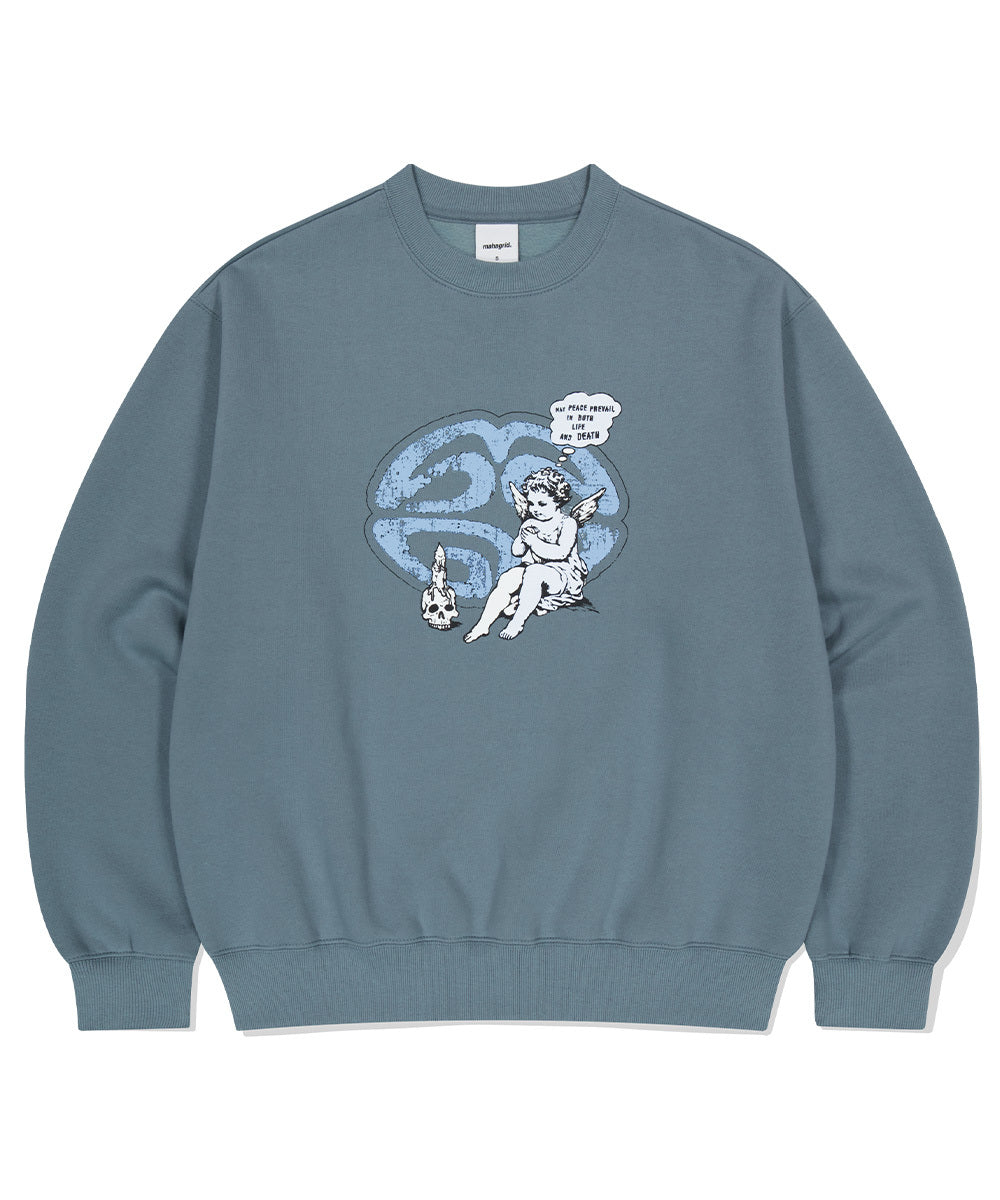 mahagrid - ANGEL ECLIPSE SWEATSHIRT (BLUE)