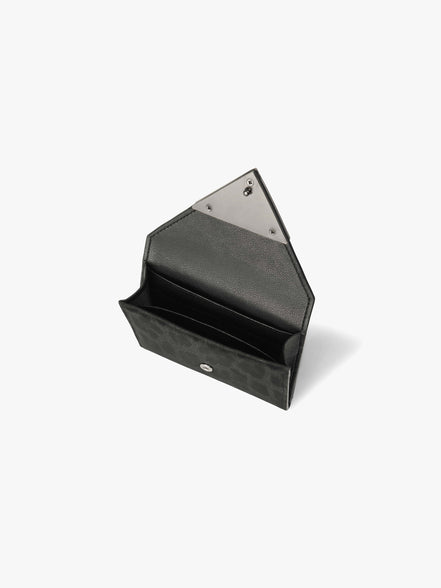 TRIANGLE NAME POCKET (LEOPARD BLACK)