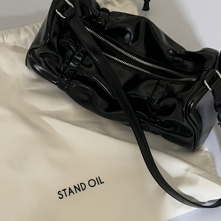 (liz同款) Pleats Bag (Black)