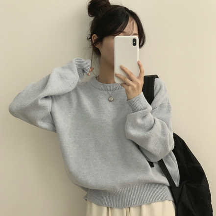 KR UNISEX圓領針織上衣 (12 COLORS)