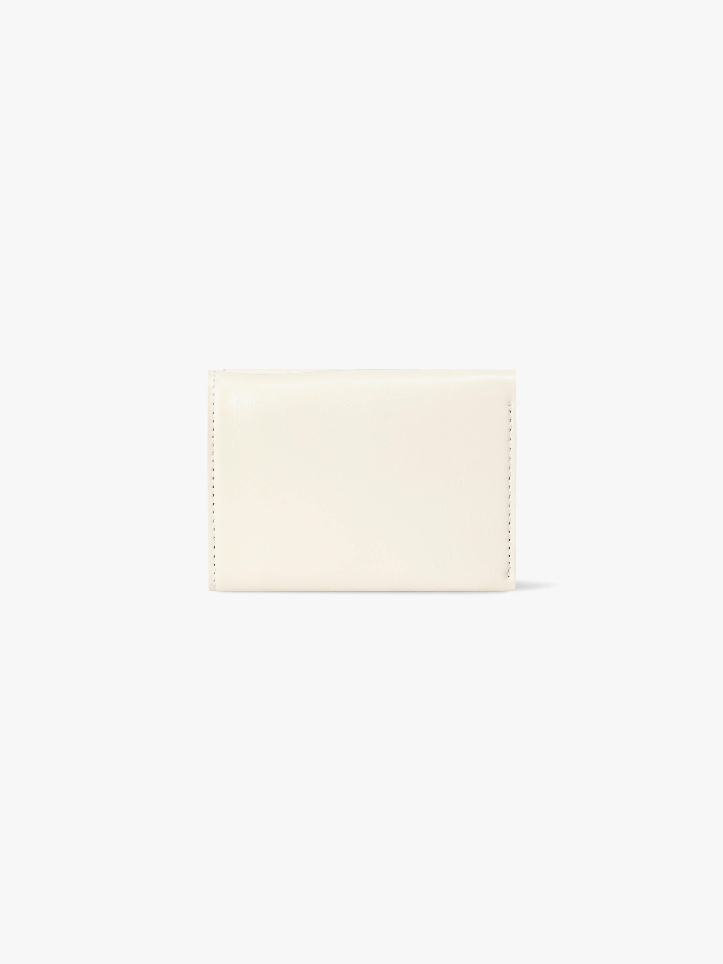 CRINKLE HALFMOON MINI WALLET (VANILLA)