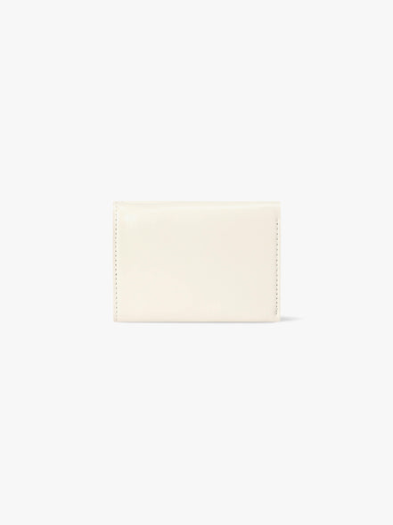 CRINKLE HALFMOON MINI WALLET (VANILLA)
