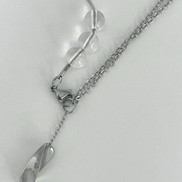 OFUSE - aqua necklace (clear)