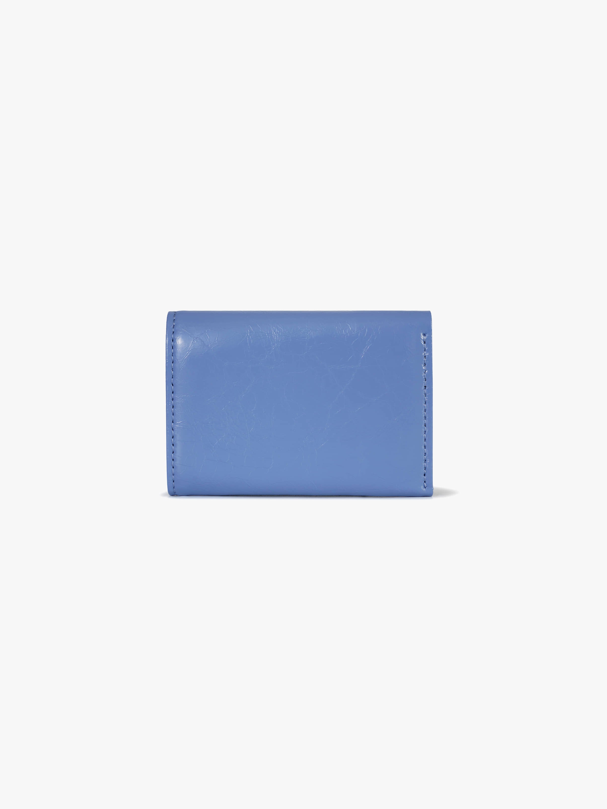 CRINKLE HALFMOON MINI WALLET (STEEL BLUE)