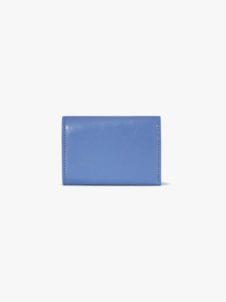 CRINKLE HALFMOON MINI WALLET (STEEL BLUE)