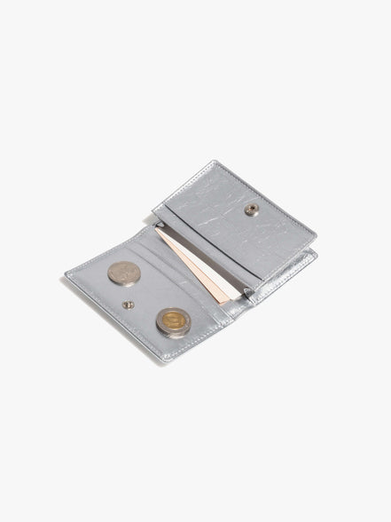 CRINKLE NAME POCKET (SILVER)
