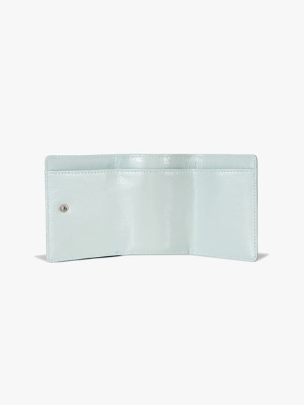 CRINKLE HALFMOON MINI WALLET (PALE MINT)