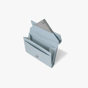 CRINKLE TRIANGLE DOCO WALLET (HAZE BLUE)