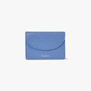CRINKLE HALFMOON MINI WALLET (STEEL BLUE)