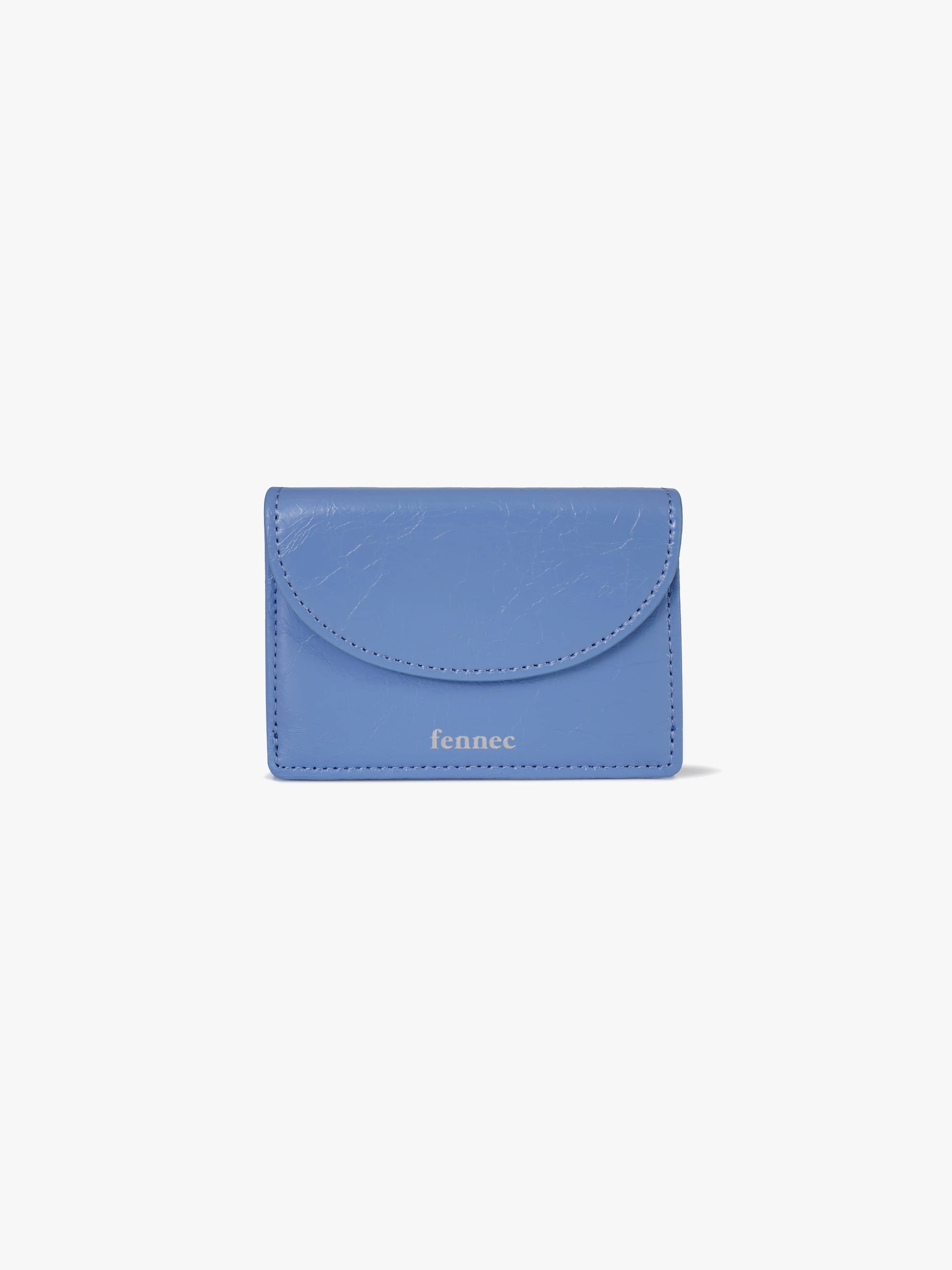CRINKLE HALFMOON MINI WALLET (STEEL BLUE)