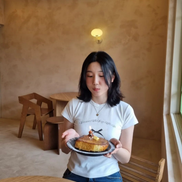 LETTER FROM MOON - Ribbon Letter Slim T-Shirts (White)