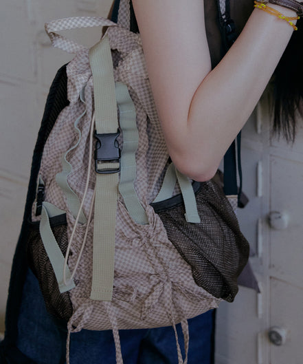 Rockfish Weatherwear - LIGHT WEIGHT BACKPACK (PINK CHECK)