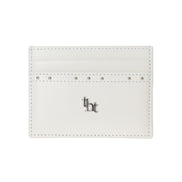 THREE TIMES - Classic stud card holder (Ivory)