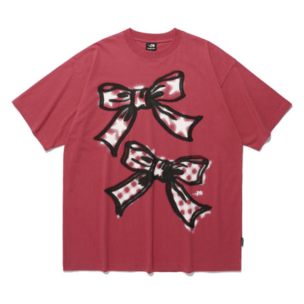 NICEGHOSTCLUB - BIG RIBBON BIG BIG TEE (PINK)